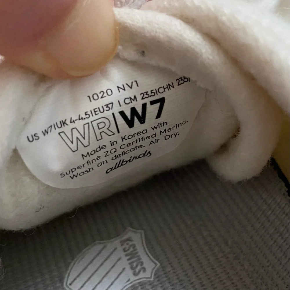 $110 allbirds Wool Runner Comfort Light Weight Sneakers Natural White size 7